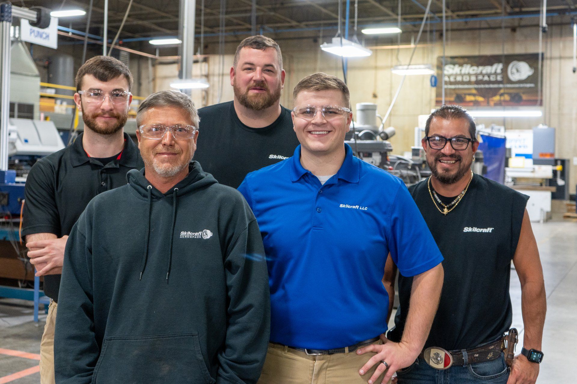 A group of five Skilcraft teammembers